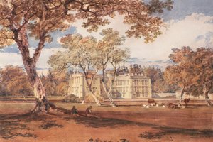 Towneley Hall, ca 1798 av Joseph Mallord William Turner