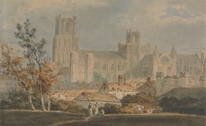 Utsikt över Ely-katedralen av Joseph Mallord William Turner