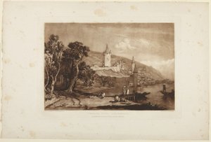 Staden Thun, Schweiz av Joseph Mallord William Turner
