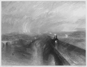 Regn, Ånga och Fart, från bilden i Nationalgalleriet
