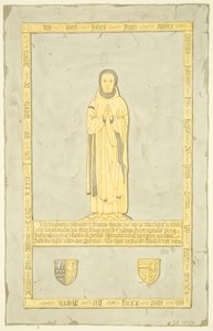 Mässing av Sir John Inyn i St Mary Redcliffe (akvarell på papper) av Joseph Manning