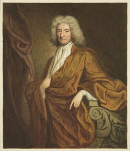 Porträtt i Council House of Edward Colston (penna och akvarell på papper) av Joseph Manning