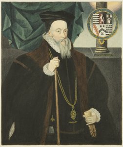 Porträtt i Lord Burleighs rådhus (akvarell på papper) av Joseph Manning