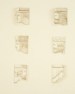 Sex Corbels in Roof of St James