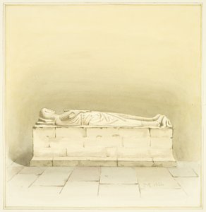 Tomb of Robert de Berkeley i St Mary Redcliffe (akvarell på papper) av Joseph Manning