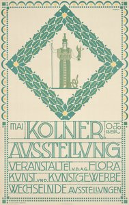 En affisch för Kölns konstfestival 1905, 1905