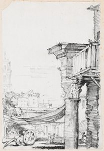 En balkong i Forum Romanum av Joseph Marie Vien