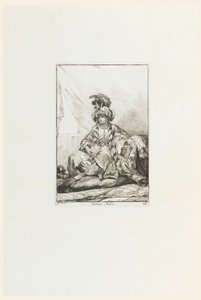 The Black Sultana, tallrik 28 från serien Sultanens karavan till Mecka av Joseph Marie Vien the Elder