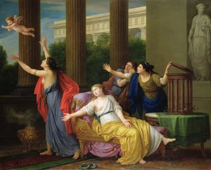 Amor flyr från slaveriet, 1789