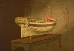 En modell av HMS "Enterprise