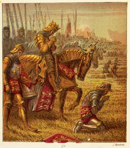 The Wars of the Roses, illustration från "Pictures of English History..." av Joseph Martin Kronheim