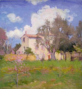 The Cottage Garden (olja på duk)