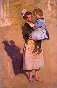 The Nursemaid (olja på duk) av Joseph Milner Kite