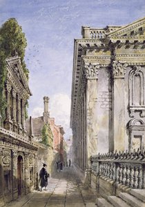 Senate House Passage, Cambridge, 1843 (wc och kroppsfärg med arabiskt gummi)
