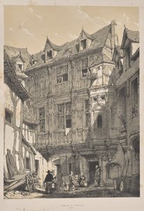 Medeltidens arkitektur: Abbaye St. Amand, Rouen av Joseph Nash