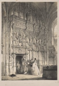 Medeltidens arkitektur: Skärm i St. Jacques, Dieppe av Joseph Nash