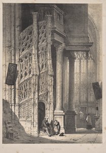 Medeltidens arkitektur: Trappa, St. Maclou, Rouen av Joseph Nash