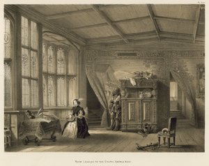Rum som leder till kapellet, Knowle, Kent av Joseph Nash