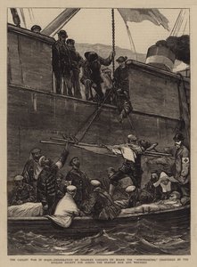 The Carlist War in Spain, Embarking of Disabled Carlists on Board the Somorrostro, chartered by the English Society for aiding the Spanish Sick and Wounded