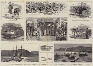 China Squadron i Port Hamilton, Corea, och vid Port Arthur, den kinesiska flottstationen