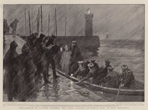 Kapten Dreyfus återkomst, den första landningen på fransk mark i Port Haliguen