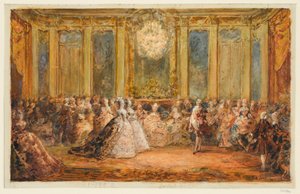 Mottagning i Spegelsalen i Versailles
