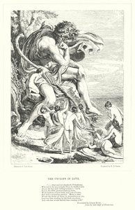 The Cyclops in Love (gravyr) av Joseph Noel (after) Paton