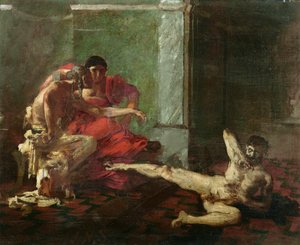 Locusta testar gift på en slav, ca 1870-80 av Joseph-Noel Sylvestre