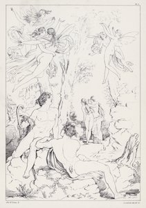 Shelleys Prometheus Unbound, Akt II, Scen 2 av Joseph Noel after Paton