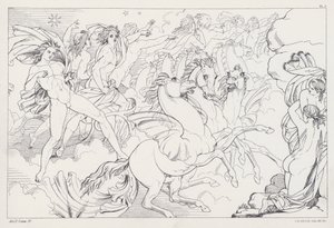 Shelleys Prometheus Unbound, Akt II, Scen 4 av Joseph Noel after Paton