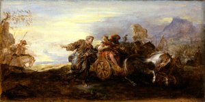 Scen från antikens historia, ca 1680-90 (olja på papper på duk)