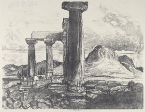 Acro, Corinth från Corinth av Joseph Pennell