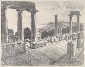 Egina, Schwarzwald, 1913. av Joseph Pennell