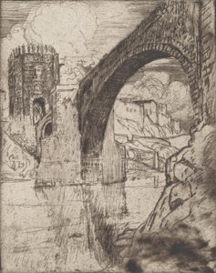 Alcantara-brons båge, 1904. av Joseph Pennell