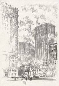 Battery Park, nej. 1 i Iconophile Club Collection av Joseph Pennell