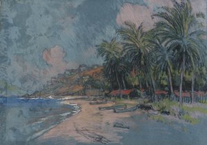 Strand, Acapulco av Joseph Pennell