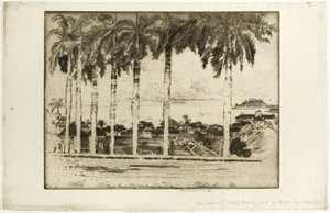 Bishops Walk, Ancon Hill, Panama av Joseph Pennell