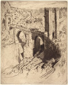 Bron i Alcántara av Joseph Pennell