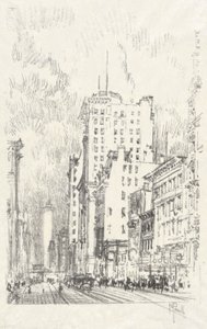 Broadway Above 23rd Street, #11 in Iconophile Club Collectionスウェーデン語 av Joseph Pennell