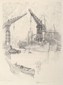 Byggnadsförstörare, 1917. av Joseph Pennell
