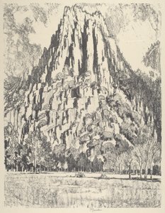 Strävpelare, Yosemite av Joseph Pennell