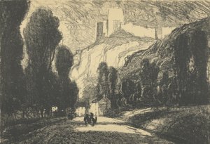 Château Gaillard av Joseph Pennell