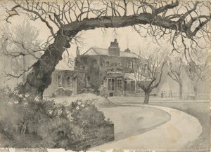 Chelsea prästgård av Joseph Pennell