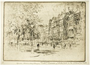 Cheyne Walk, Chelsea av Joseph Pennell