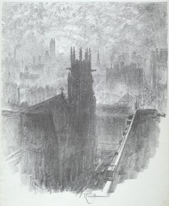 Christ Church, St. Louis, 1919. av Joseph Pennell
