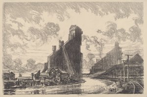 Kolbrytare vid floden av Joseph Pennell