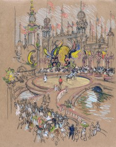 Coney Island av Joseph Pennell