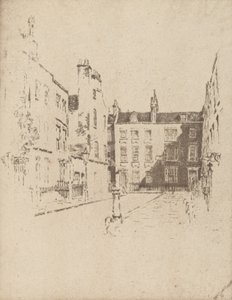 Cowley Street, Westminster, 1906. av Joseph Pennell