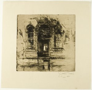 Dörröppning, Venedig av Joseph Pennell