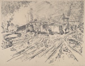 Tidig morgon, Miraflores av Joseph Pennell